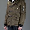 Dsquared2 Hooded Parka in Green for Men - Lyst