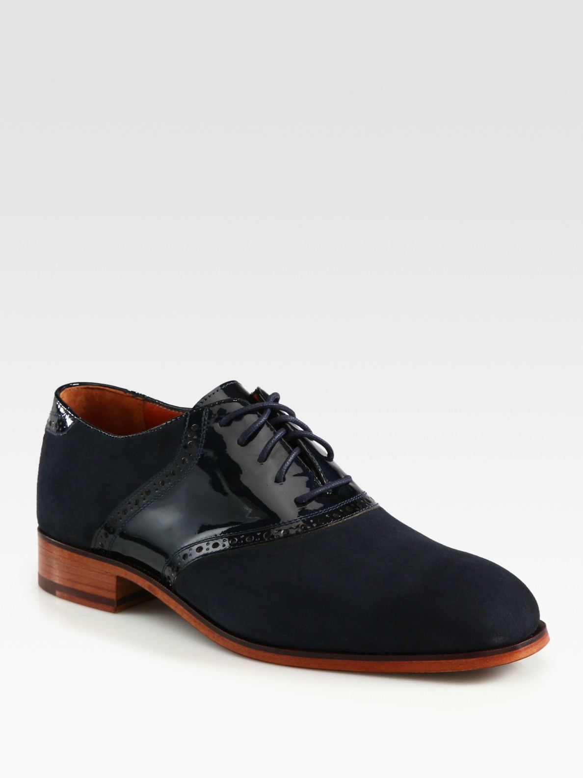 blue florsheim shoes