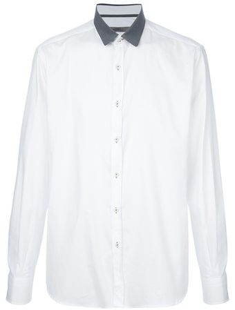 Lagerfeld Contrasting Collar Shirt - Lyst