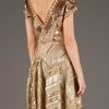 Matthew Williamson Embellished Dress in Gold - Lyst