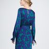 Milly Clemie Longsleeve Tie Dress in Blue (blackberry) - Lyst