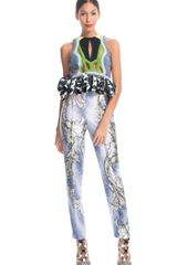 Peter Pilotto Lilac Leaf Grace Trousers