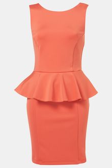 Topshop Peplum Dress - Lyst