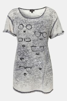 Topshop Specs Graphic Tee - Lyst