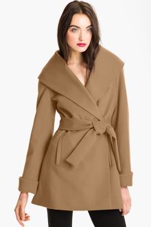 Trina Turk Belted Wrap Coat - Lyst
