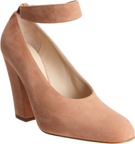 Chloé Highcut Ankle Strap Pump in Pink - Lyst