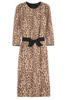 Giambattista Valli Leopard Print Bow Dress - Lyst
