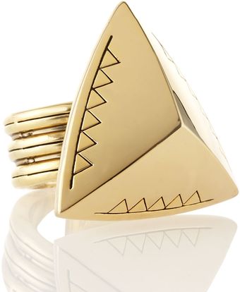 House Of Harlow Faceted Triangle Cocktail Ring - Lyst
