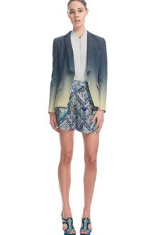 Matthew Williamson Dip Dyed Leopard Weave Oversized Blazer - Lyst