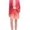 Matthew Williamson Dip Dyed Leopard Weave Oversized Blazer in Red - Lyst