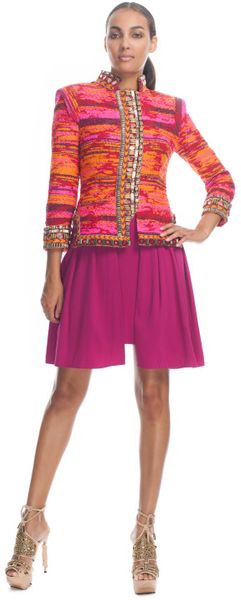 Matthew Williamson Taj Tapestry Fully Embroidered Nehru Fitted Jacket - Lyst