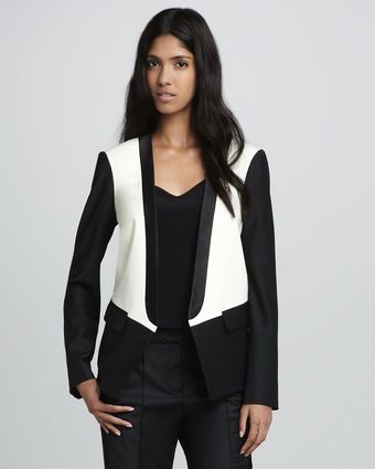 Tibi Colorblock Tuxedo Jacket - Lyst