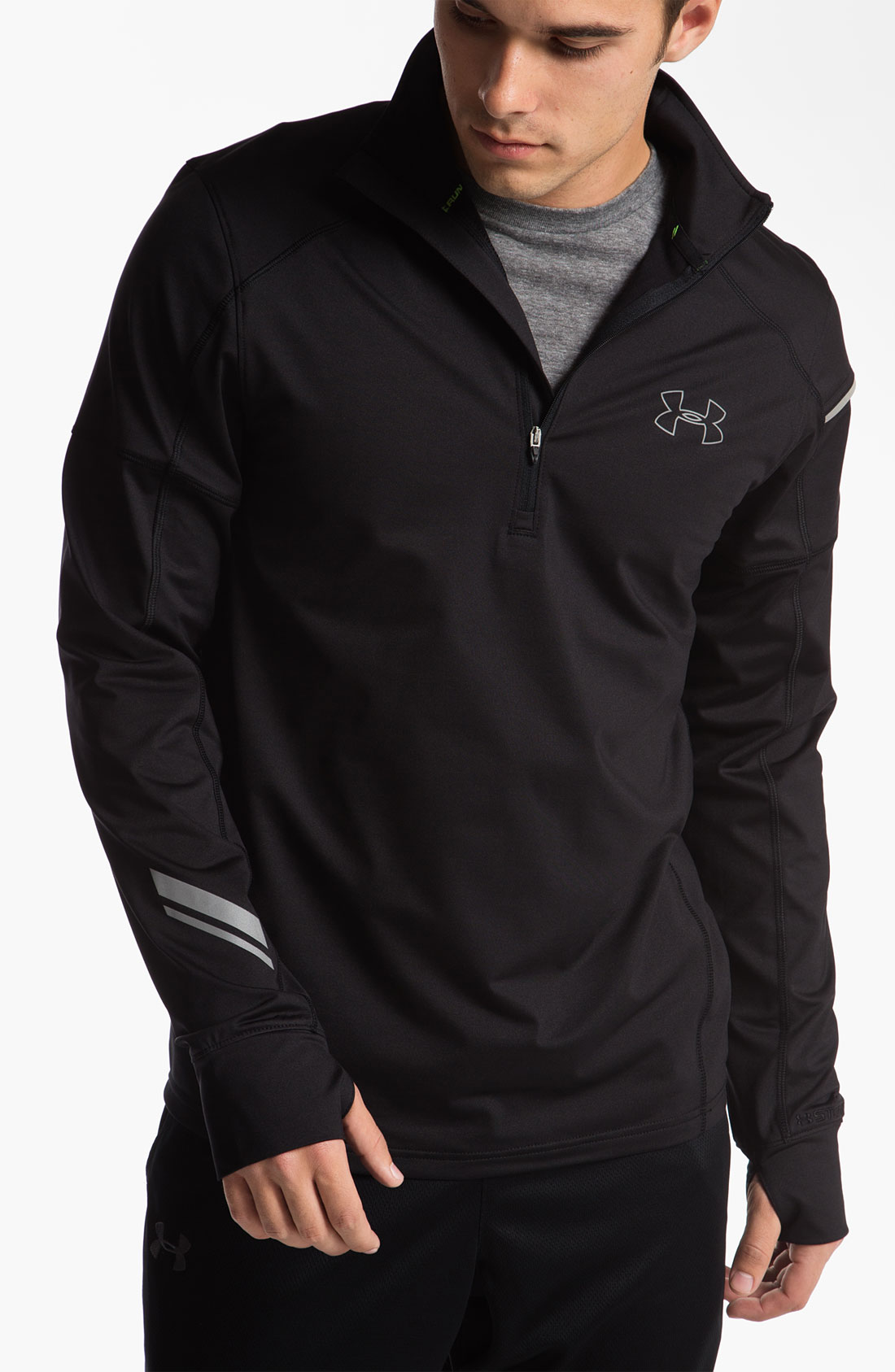 Under Armour Storm Run Quarter Zip Pullover in Black for Men (black/ black) Lyst