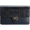 Fendi Python Mini Clutch with Chain Strap in Black (gold) - Lyst