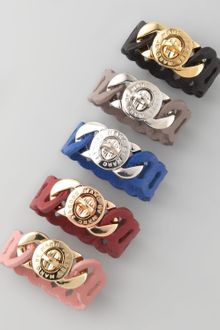 Marc By Marc Jacobs Lasercut Leather Katie Turnlock Bracelet - Lyst