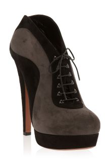 Alaïa Platform Lace Up Ankle Boot - Lyst