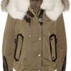 Belstaff Rutlans Padded Shell and Shearling Coat in Khaki (olive) - Lyst