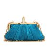 Christian Louboutin Mini Loubi Lula Croissant Clutch in Blue (peacock) - Lyst