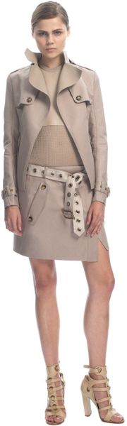 Ferragamo Ss Cropped Corda Jacket in Beige (corda) - Lyst