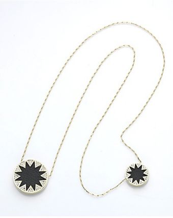 House Of Harlow Double Sunburst Pave Necklace - Lyst