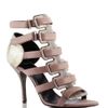 Pierre Hardy Ss Vertebra Stiletto Sandal in Beige (silver/pink gold) - Lyst