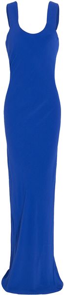 T By Alexander Wang Crepe Wide Strap Maxi Dress - Lyst