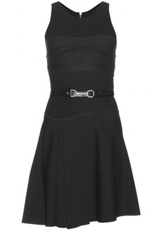 Victoria Beckham Victoria Beckham Belted Dress - Lyst