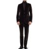 Alexander Mcqueen Slimfit Plaid Velvet Suit Jacket in Brown for Men - Lyst
