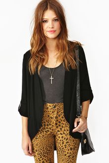 Nasty Gal Boardwalk Blazer Black - Lyst