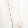 Tory Burch Glitter Logo Clutch in Gold (light gold) - Lyst