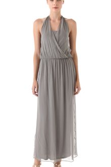 Alice + Olivia Wrap Front Maxi Dress - Lyst