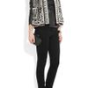 Balmain Leather Turtleneck Top in Black - Lyst