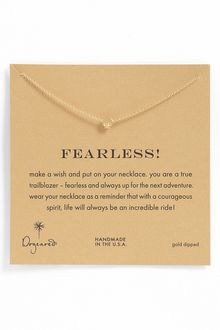 Dogeared Whispers Fearless Pendant Necklace - Lyst