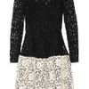 Dolce & Gabbana Laceeffect Macramé Woolblend Dress in Black - Lyst