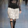 Dolce & Gabbana Laceeffect Macramé Woolblend Dress in Black - Lyst