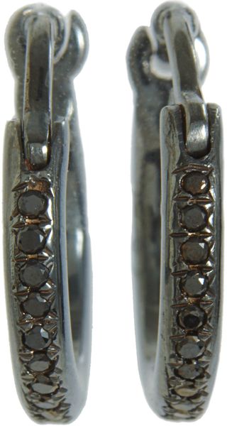 Ileana Makri Midi Hoop Earrings - Lyst