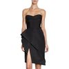J. Mendel Faille Dress in Black - Lyst