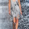 Nina Ricci Ss Fringe Dress in Gray (gris) - Lyst