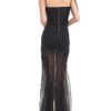Nina Ricci Ss Dot Print Long Silk Chiffon Dress in Black (imprime noir gris) - Lyst