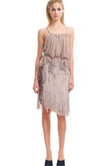 Nina Ricci Ss Fringe Dress - Lyst