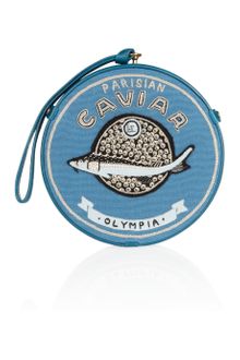 Olympia Le-Tan Caviar Parisian Embroidered Clutch - Lyst