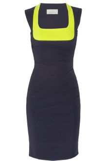 Preen Blythe Pleated Stretchcrepe Dress - Lyst
