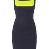 Preen Blythe Pleated Stretchcrepe Dress in Blue (navy) - Lyst