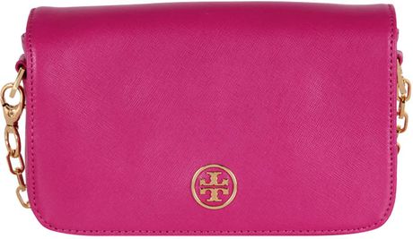 Tory Burch Robinson Mini Bag in Pink - Lyst