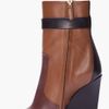 Givenchy Brown Tricolor Sharklock Wedge Boots in Brown - Lyst