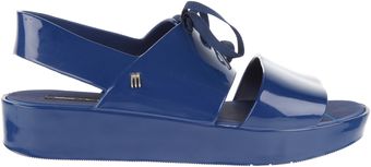 Melissa Rubber Laceup Sandals with A Platform Heel - Lyst