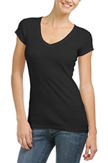 Michael Stars Raw Edge V-Neck Tee - Lyst