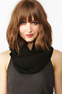 Nasty Gal Woven Infinity Scarf Black - Lyst