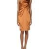 Roberto Cavalli Short Dress in Gold (bronze) - Lyst