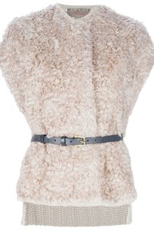 Space Shearling Gilet - Lyst